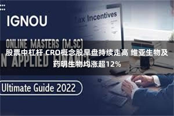 股票中杠杆 CRO概念股早盘持续走高 维亚生物及药明生物均涨超12%